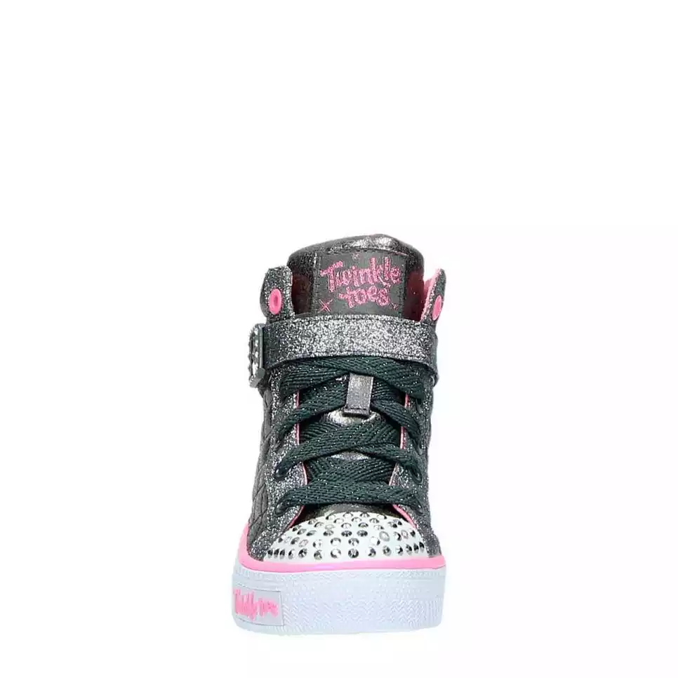 Twinkle Toes gympen met lichtjes meisjes grijs | ledsneakers.nl